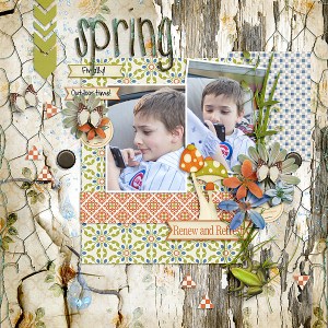 Fuss Free: You Are Here by Fiddle-Dee-Dee Designs Gentle Rain by Etc. by Danyale