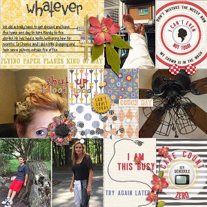 Messy Bun Kind of Day and matching Journal Cards from Etc by Danyale